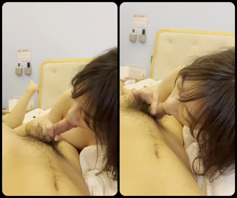 Con ghệ ngoan liếm láp cò bự của anh